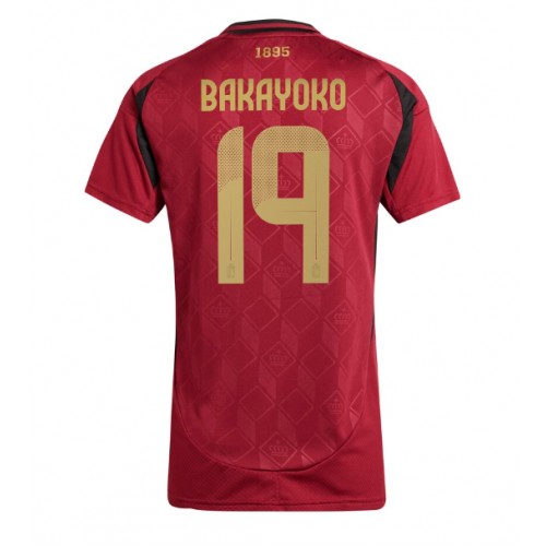 Dámy Fotbalový dres Belgie Johan Bakayoko #19 ME 2024 Domácí Krátký Rukáv